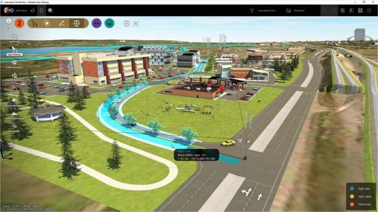 screenshot from bim software showing 3d model